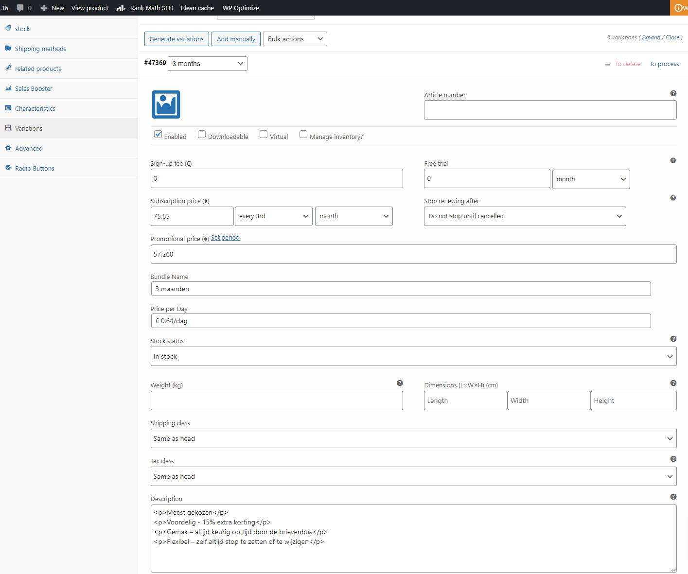 Trion WooCommerce Subscription Plugin Documentation